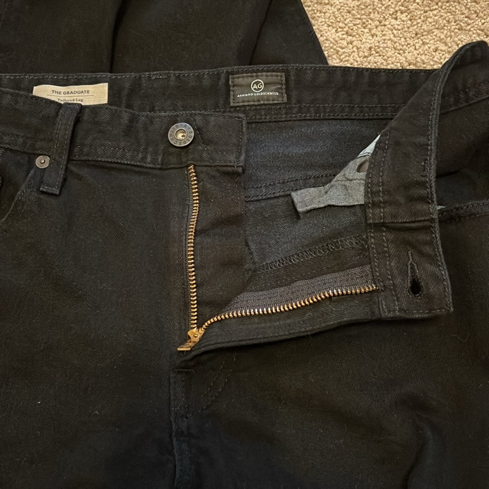 AG GRADUATE TAILORED LEG BLACK JEANS - Picture 15 of 16